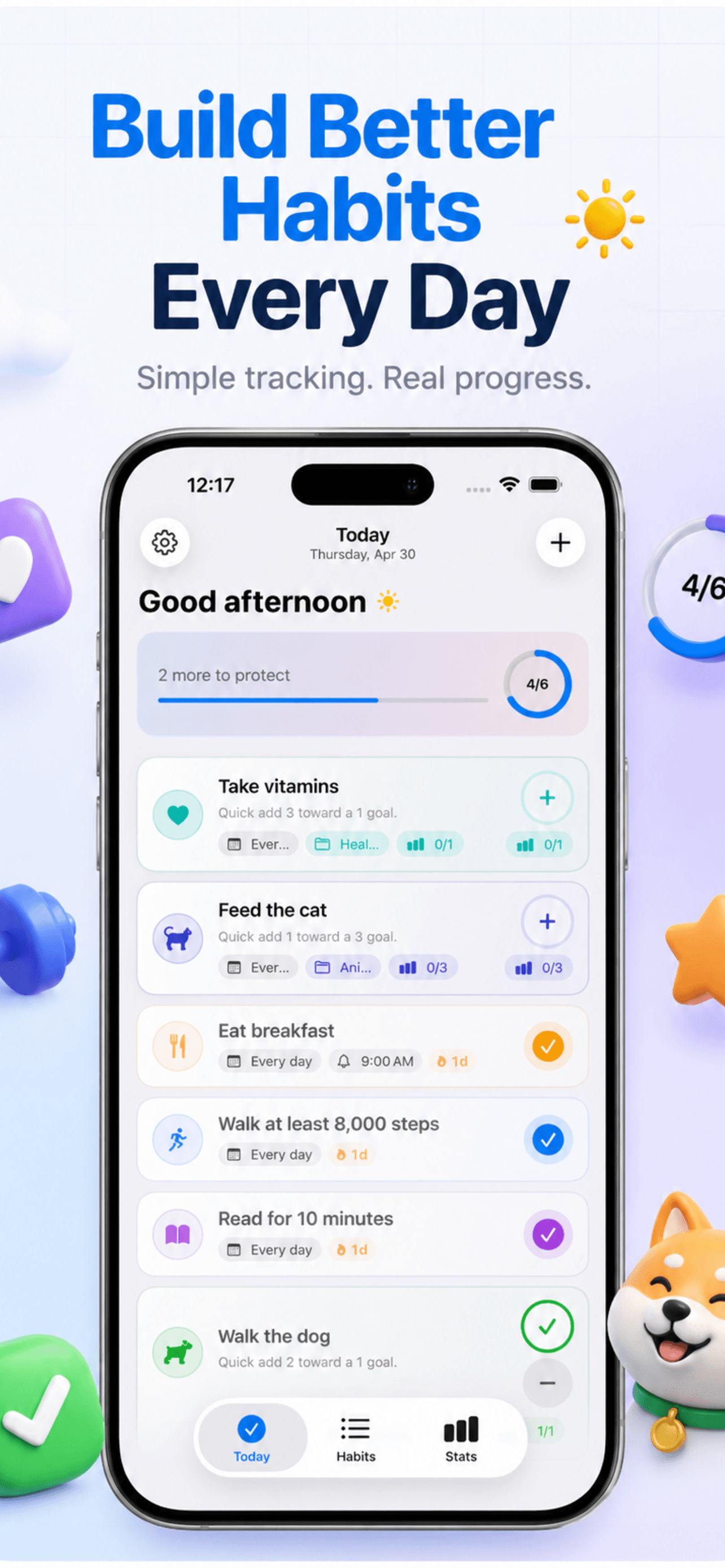 Today screen in Dailo